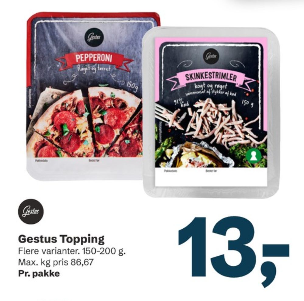 Gestus, Skinkestrimler