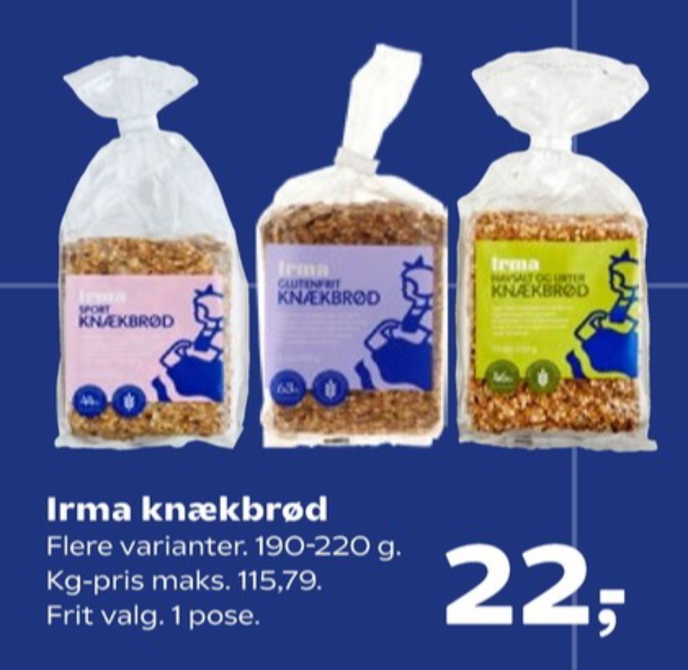 Irmas, Sport knækbrød
