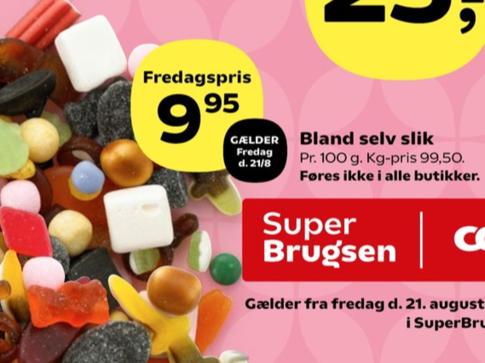 Bland selv slik