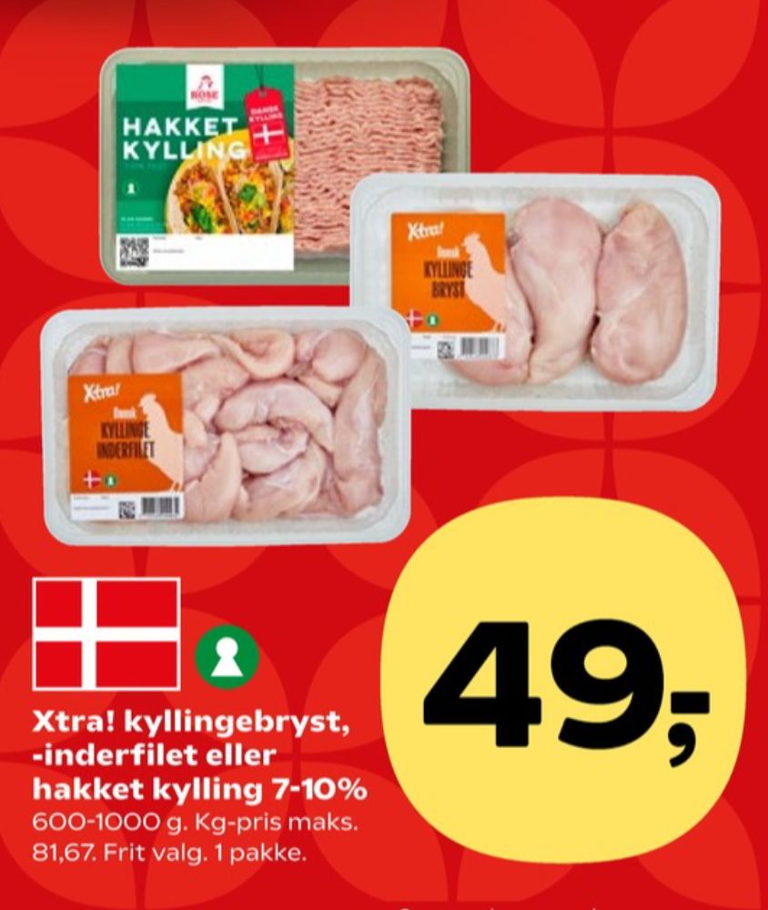 Xtra, Kyllingebrystfilet