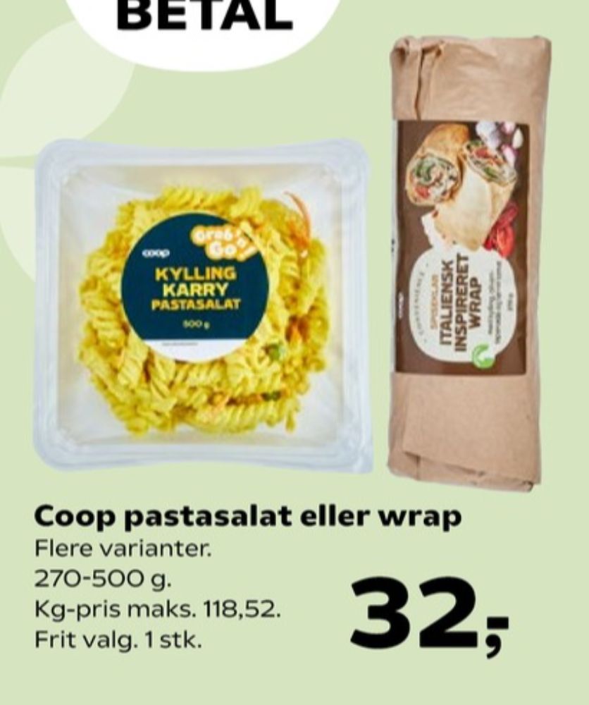 Coop, Kylling Karry Pastasalat