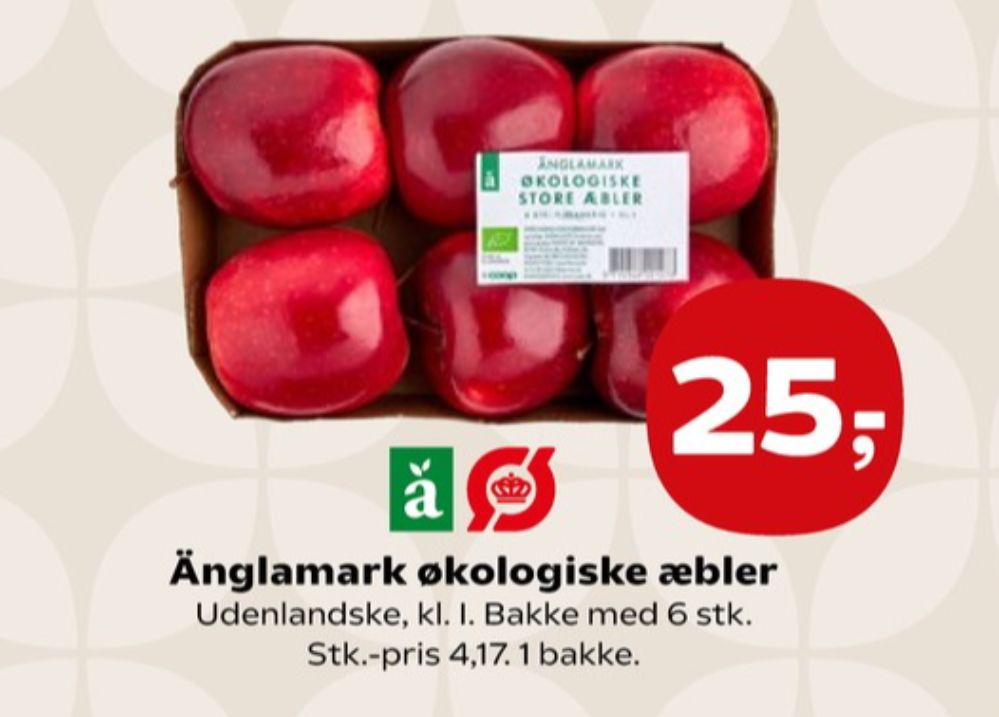 Änglamark, Æbler