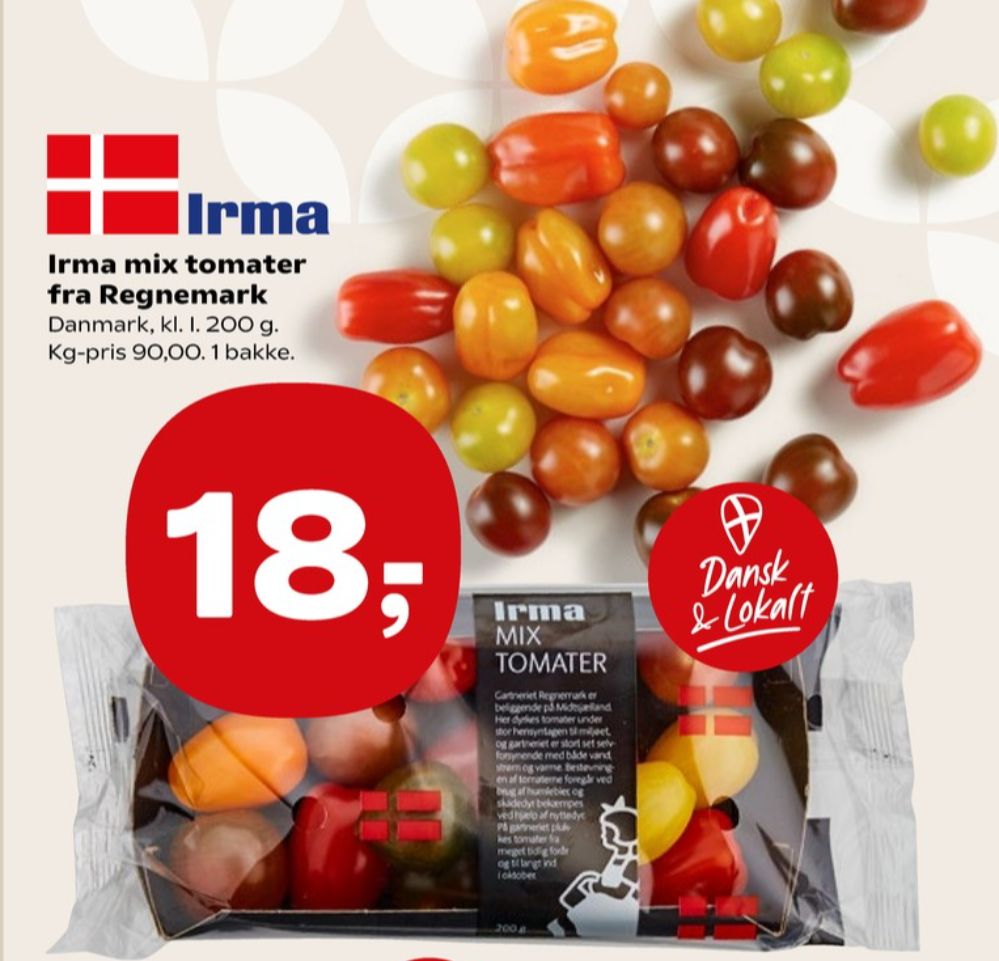 Irmas, Tomater
