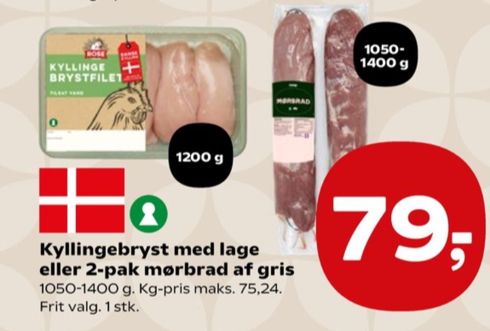 Rose, Kyllingebrystfilet