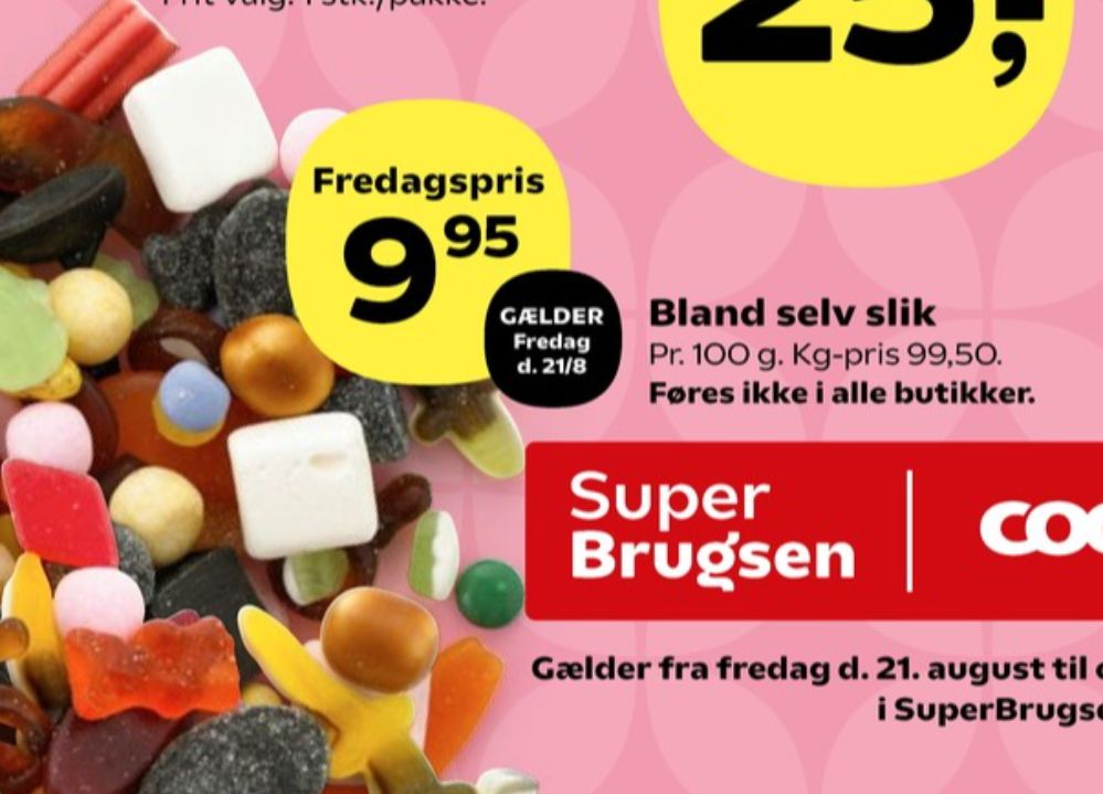 Bland selv slik