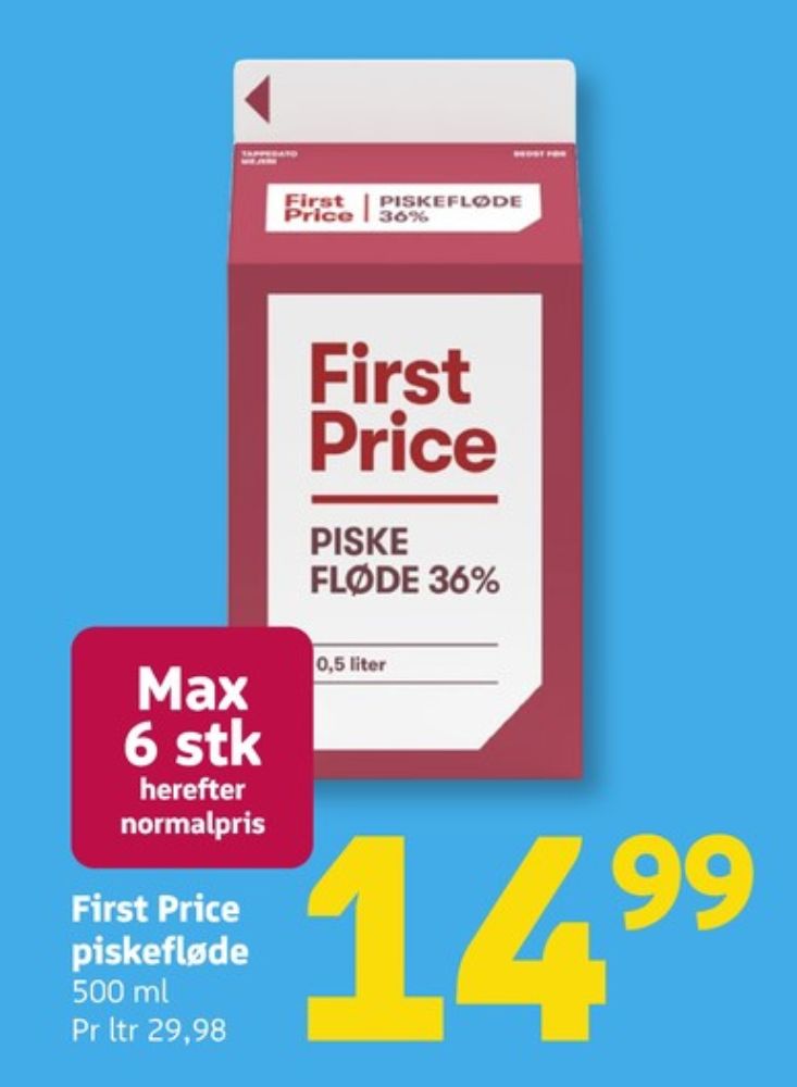 First Price, Piskefløde 36%