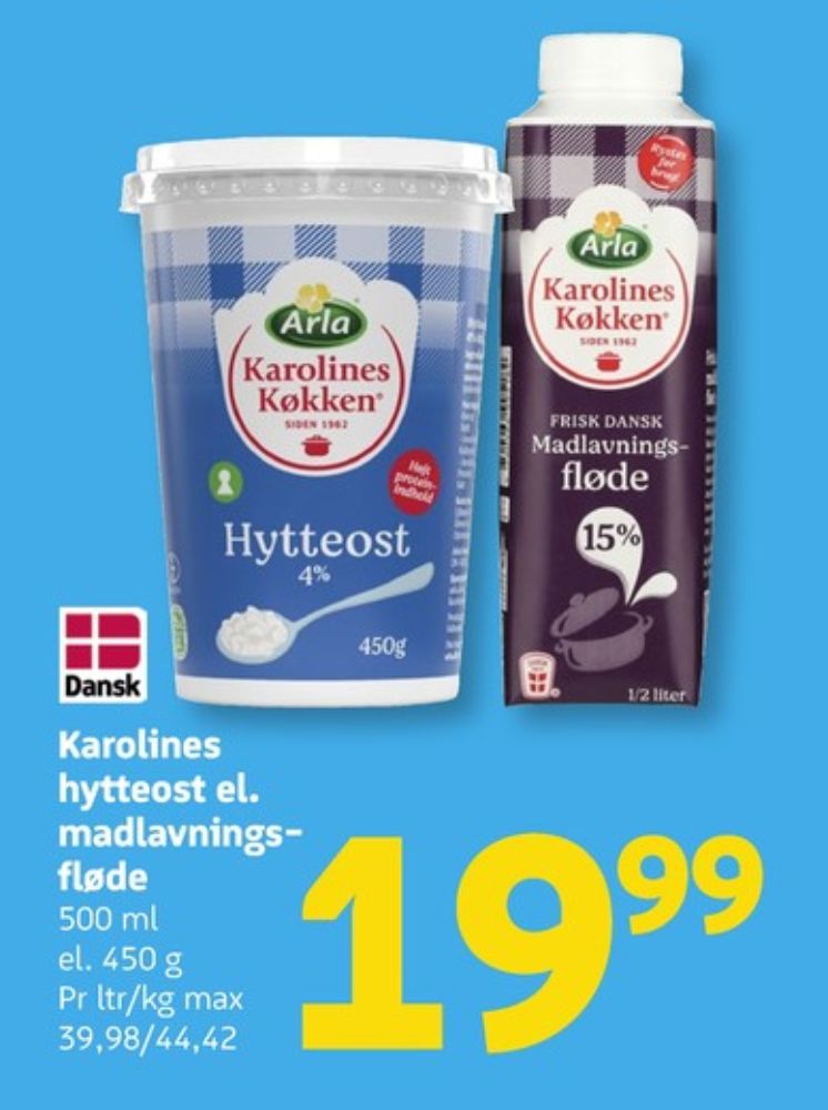 Karolines, Madlavningsfløde 15 %