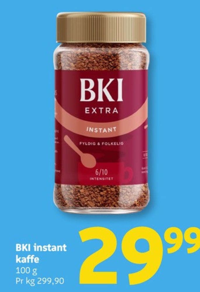 BKI Extra, Instant Kaffe