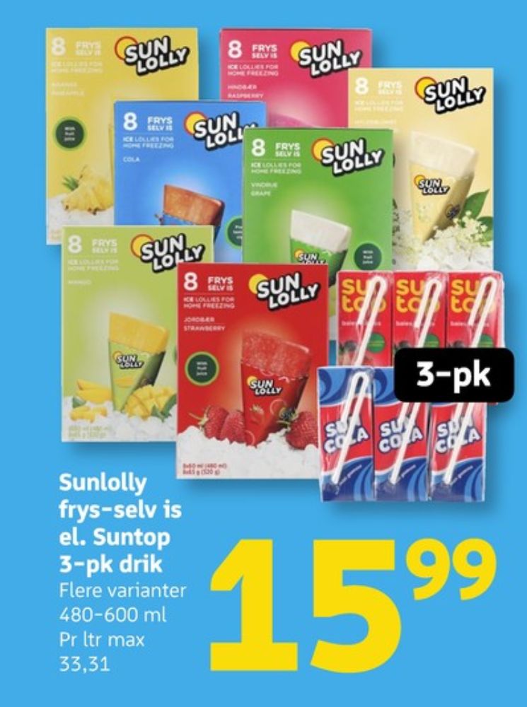 Sun Top, Drikkeklar Coladrik