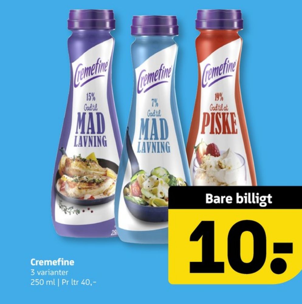 Cremefine, Madlavningsfløde 7 %