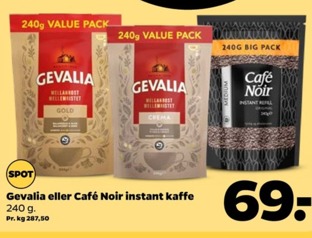 Gevalia Crema, Instant Kaffe