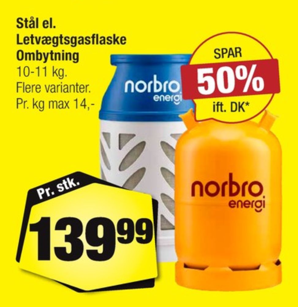 Norbro, Gasflaske