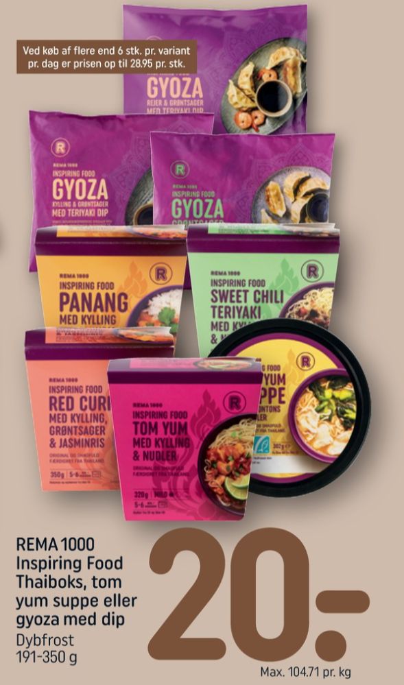 Rema 1000 Inspiring food, Gyoza med Rejer