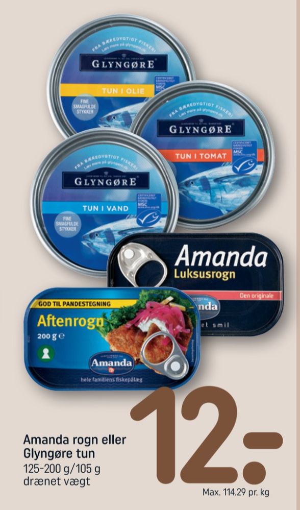 Amanda Seafood, Luksusrogn