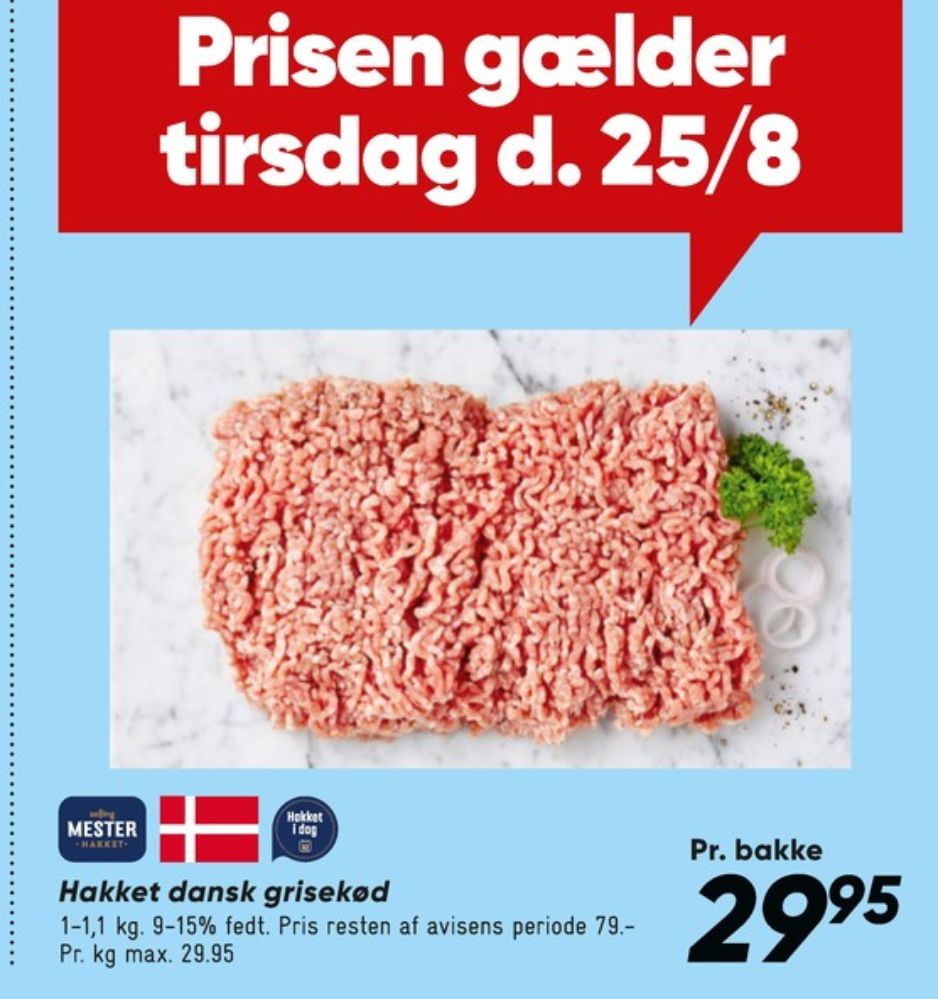 Salling Mester, Hakket grisekød 9-15%