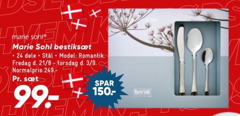 Marie Sohl, Bestik