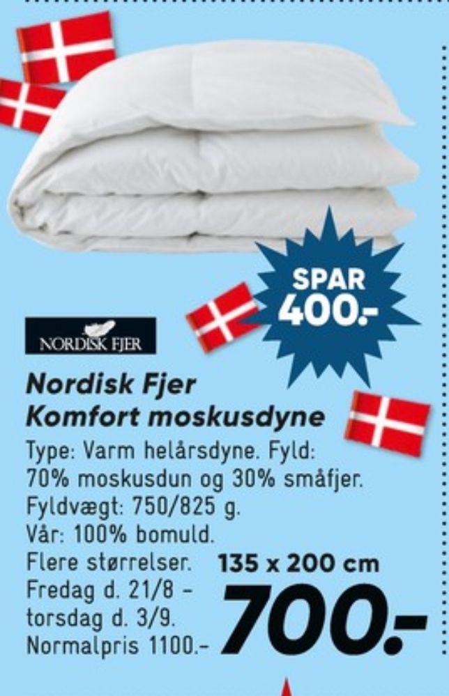 Nordisk Fjer, Dyne