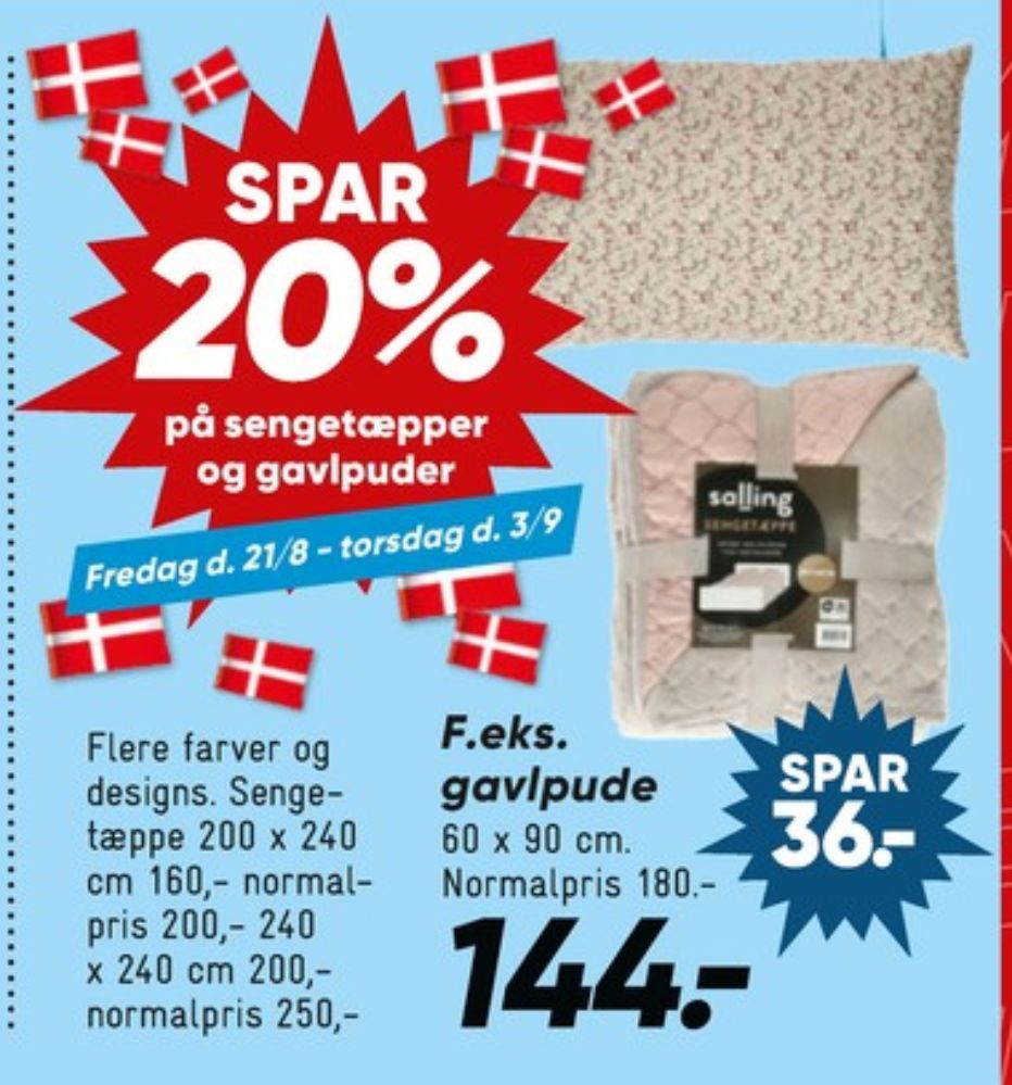 Salling, Sengetæppe