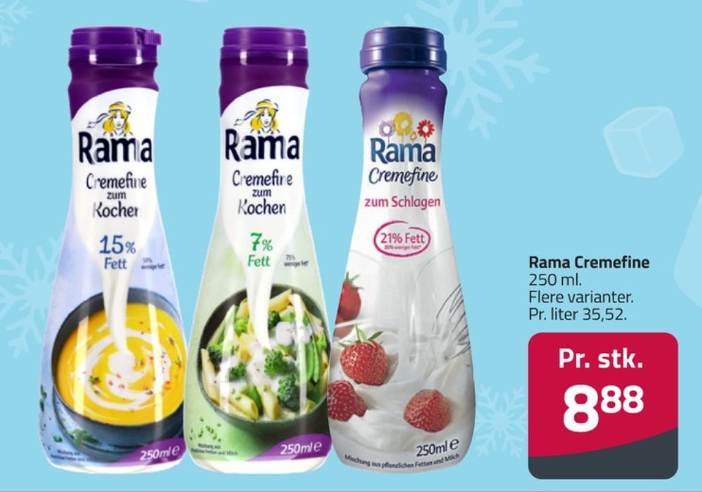 Rama, Madlavningsfløde 7 %