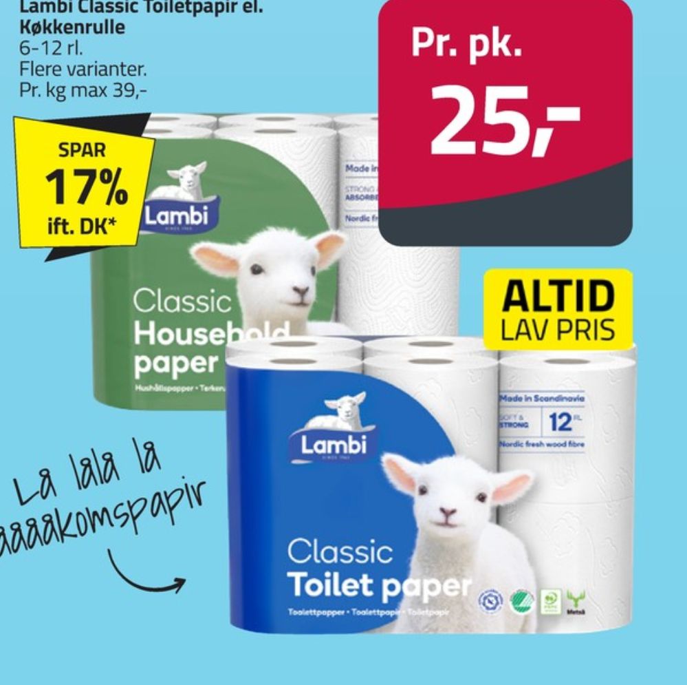 Lambi Classic, Toiletpapir