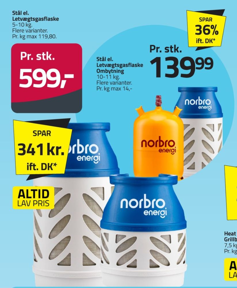 Norbro, Gasflaske