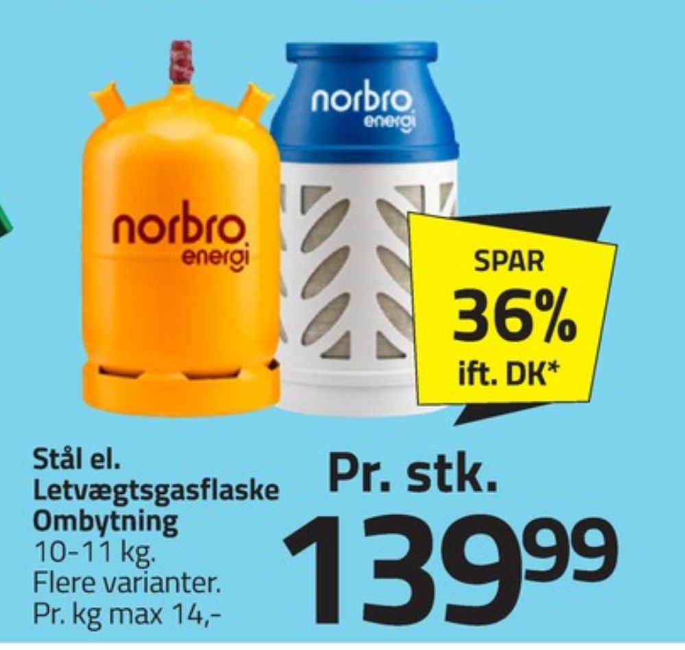 Norbro, Gasflaske