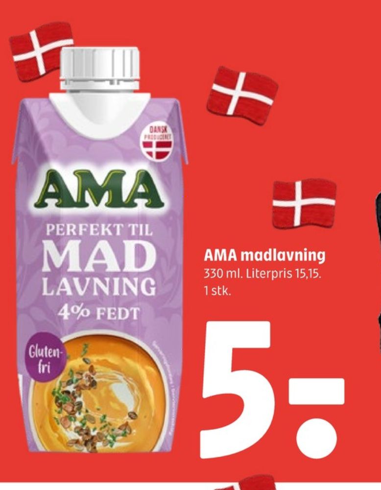 Ama, Madlavningsfløde 4%