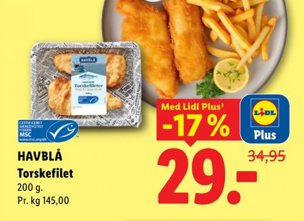 Havblå, Torskefilet