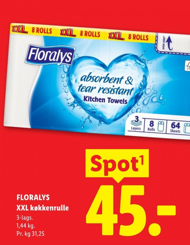 Floralys, Toiletpapir