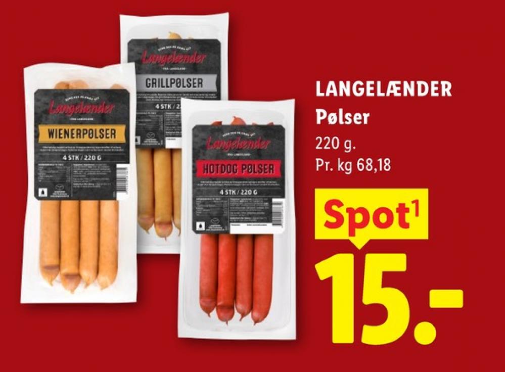 Langelænder, Grillpølser