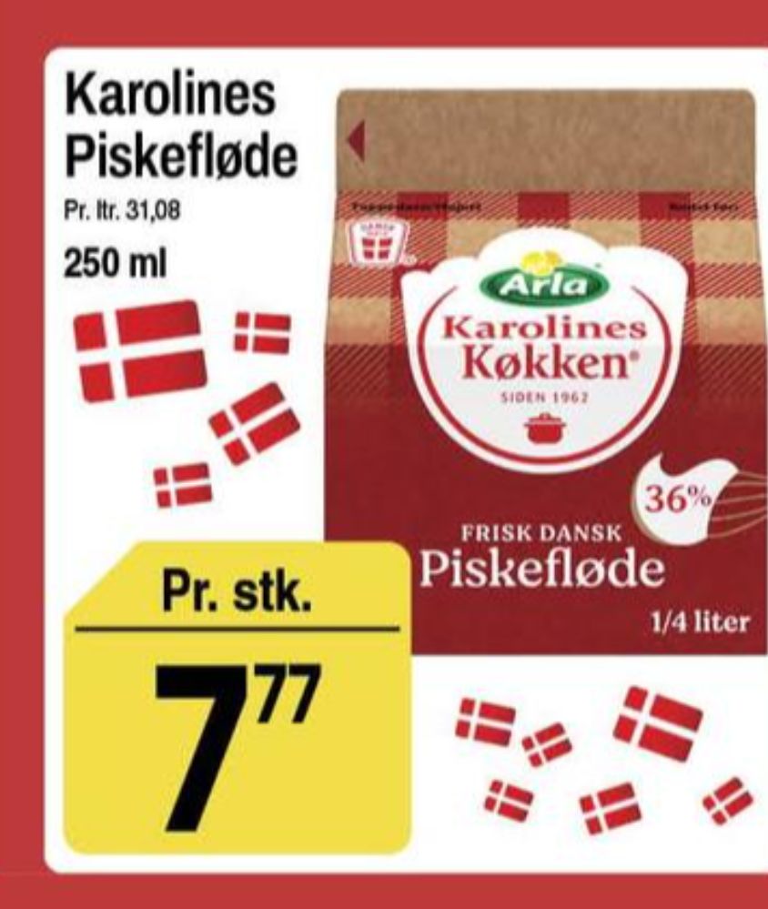 Karolines, Piskefløde 36%