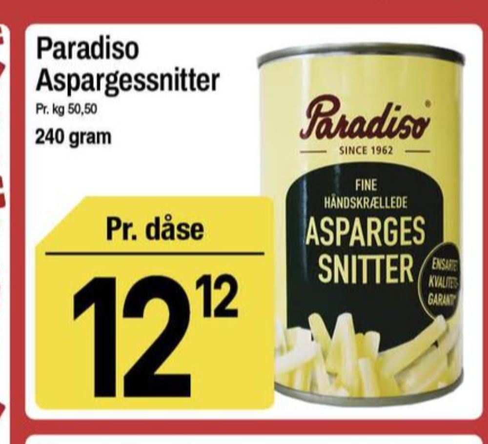 Paradiso, Asparges