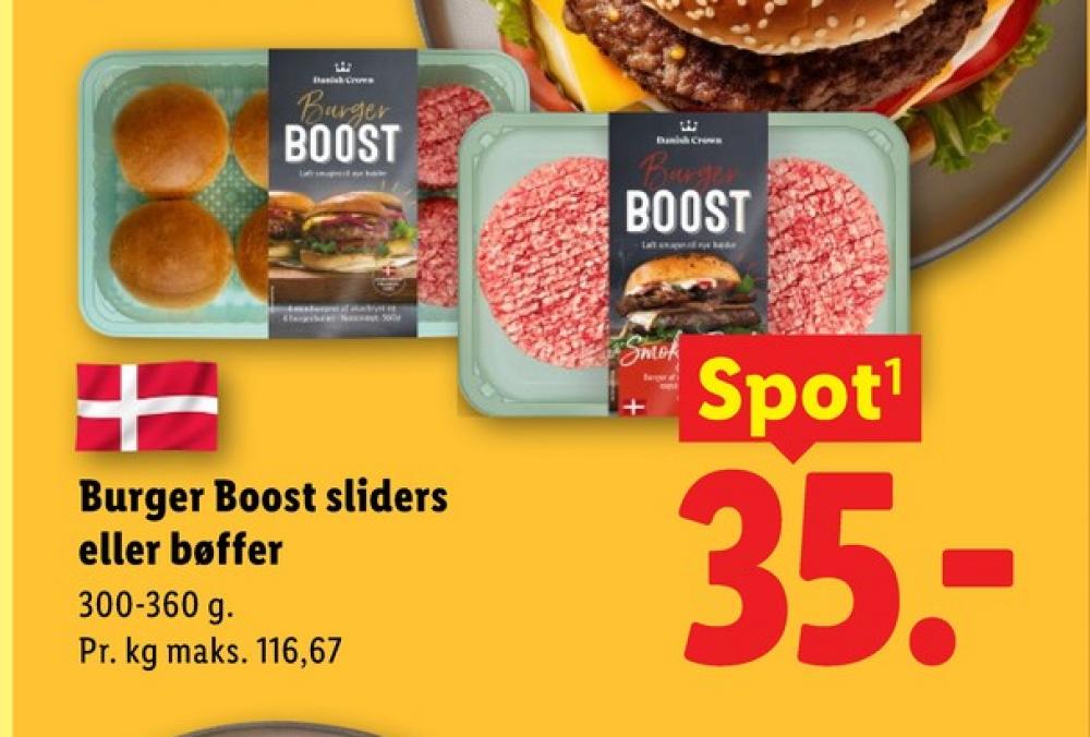 Danish Crown Burger Boost, Hakkebøffer Sliders