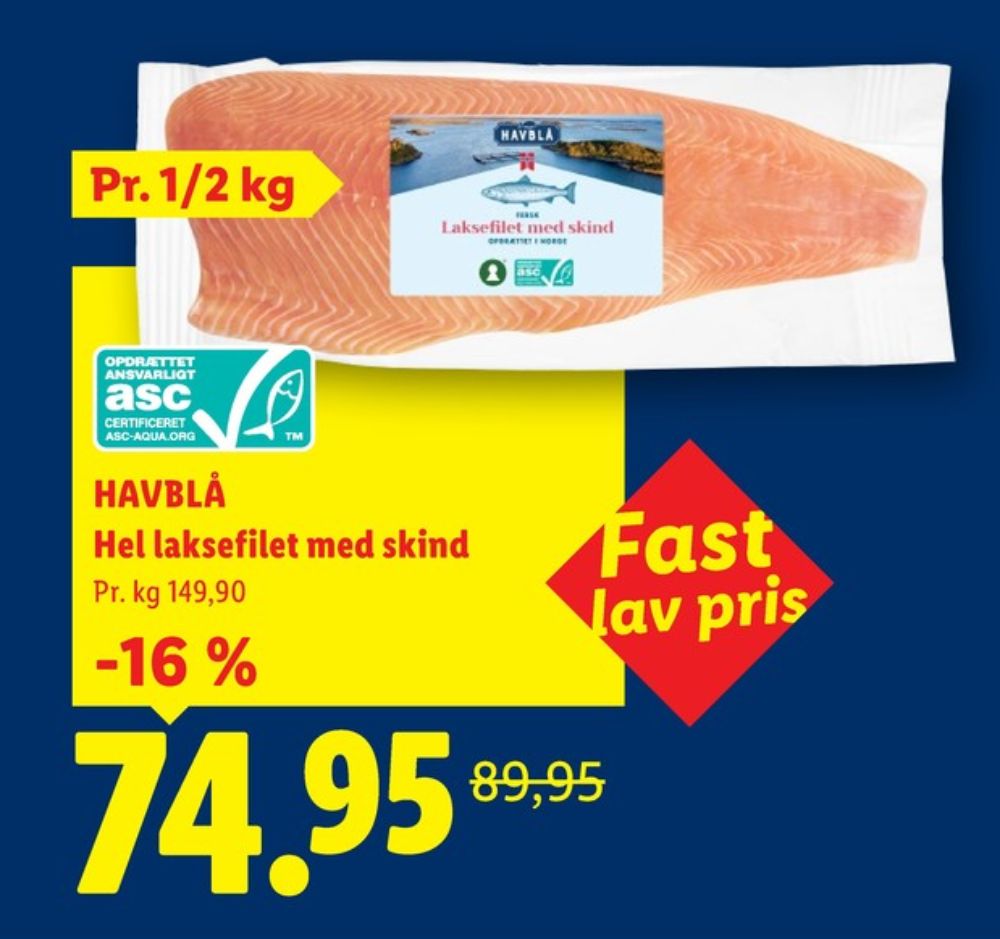 Havblå, Laksefilet