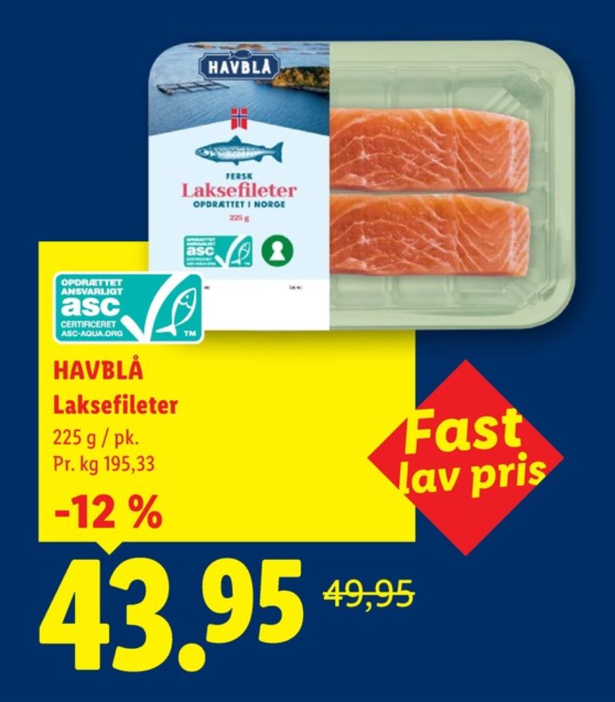 Havblå, Laksefilet