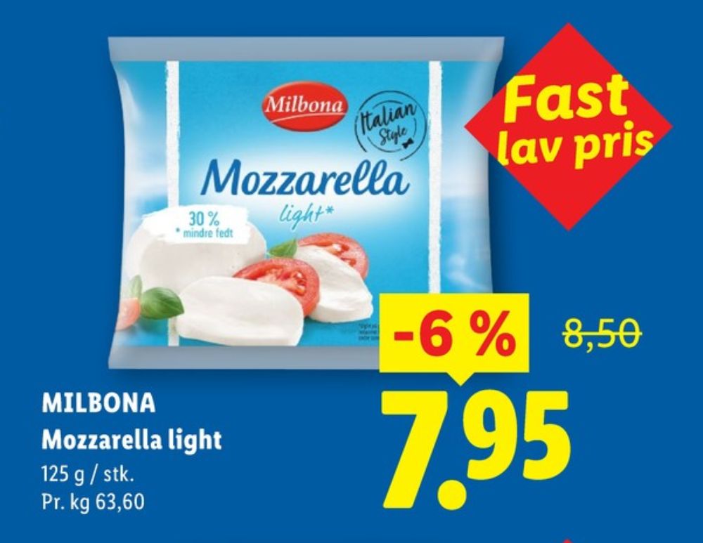 Milbona, Mozzarella Light