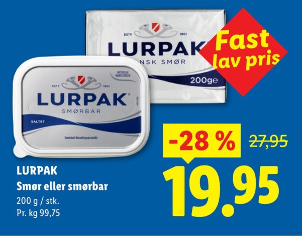 Lurpak, Smør