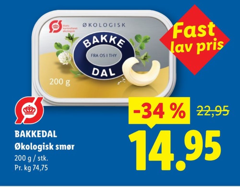 Bakkedal, Smørbar