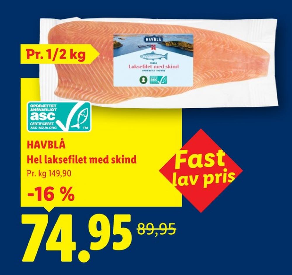 Havblå, Laksefilet