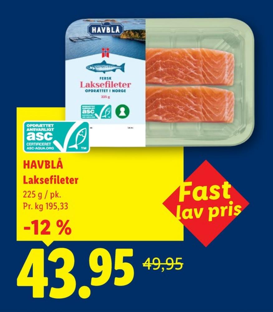 Havblå, Laksefilet