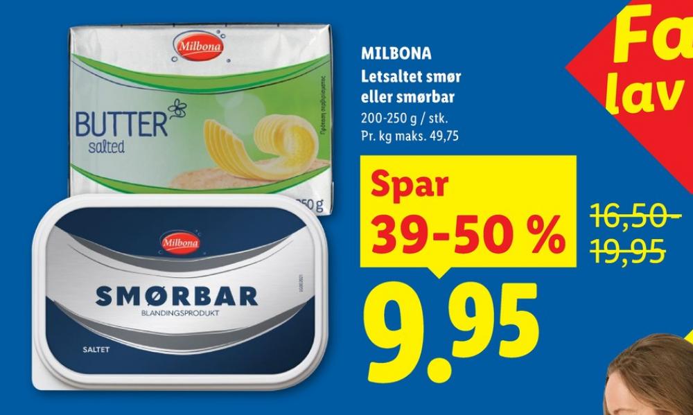 Milbona, Smør Saltet