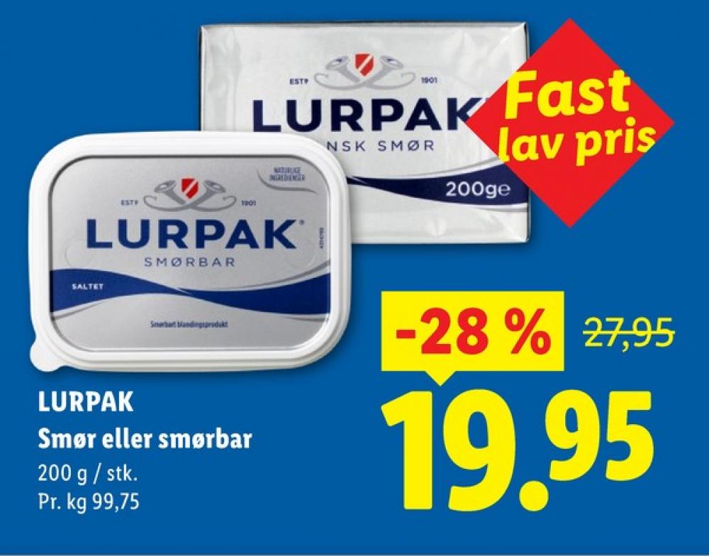 Lurpak, Smør