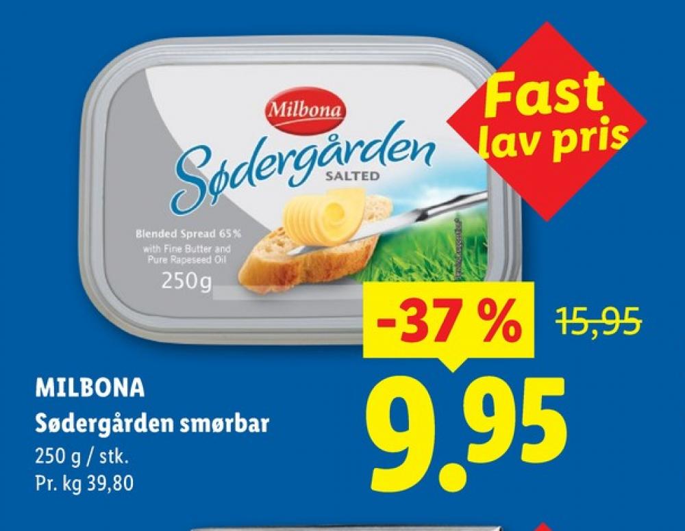 Milbona Sødergården, Smørbar