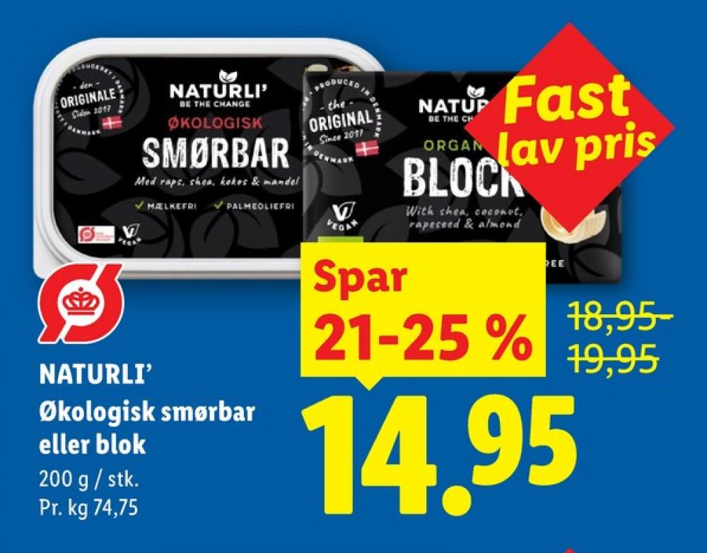 Naturli', Smørbar - Blok