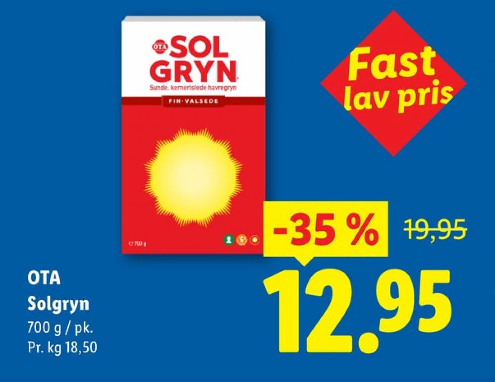 Ota Sol Gryn, Finvalsede Havregryn 