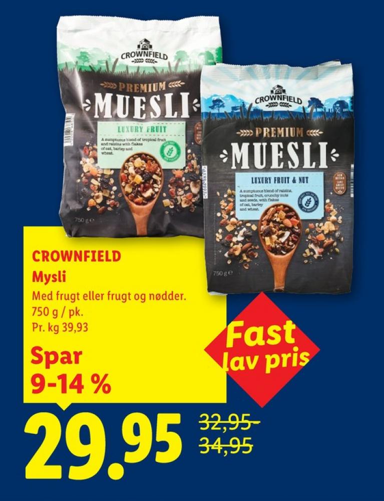 Crownfield, Müsli Luxery Fruit