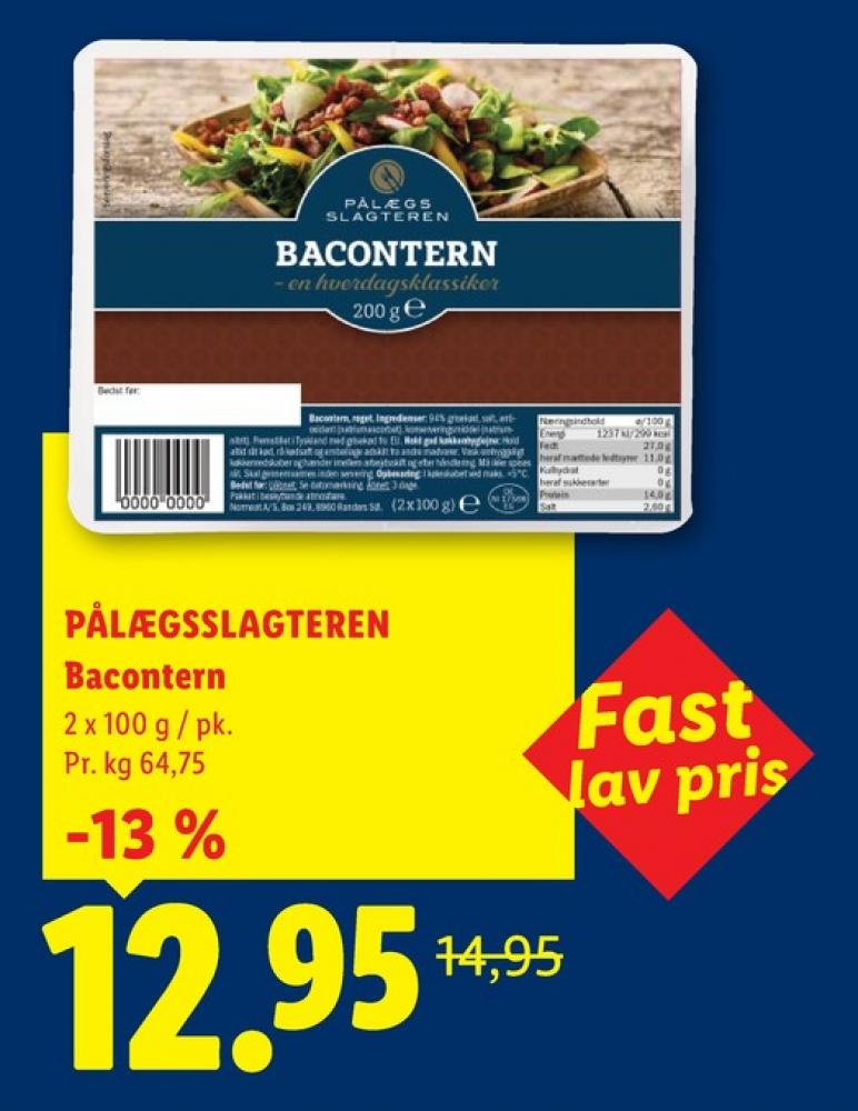 Pålægsslagteren, Bacontern