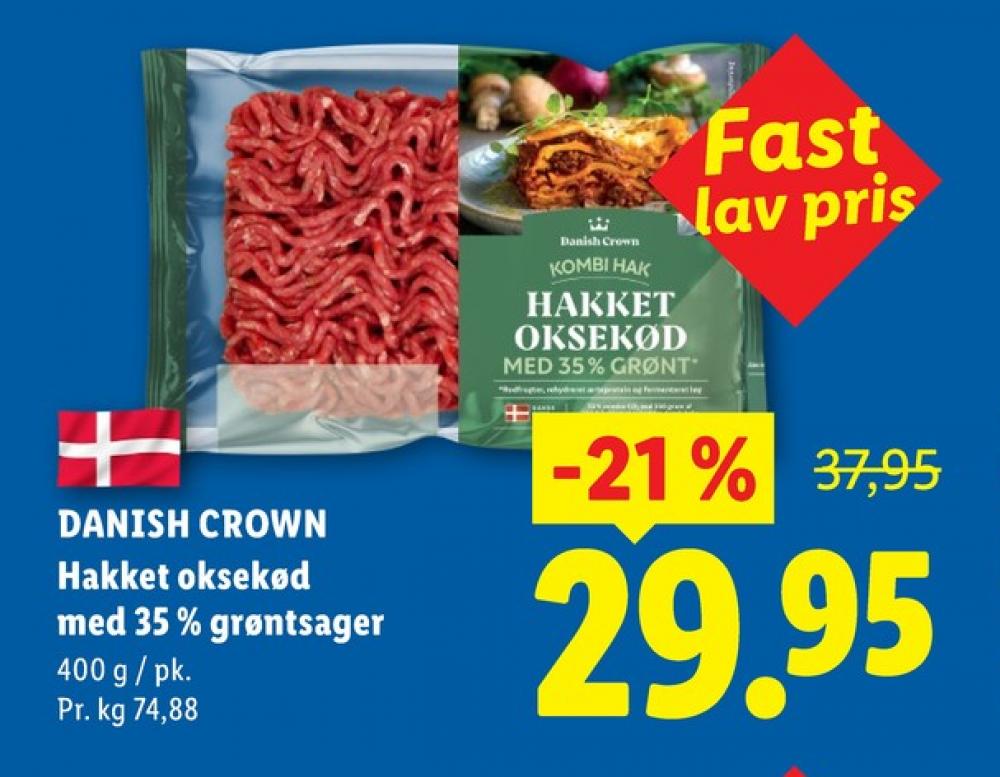 Danish Crown, Hakket Okse og Grønt 35%