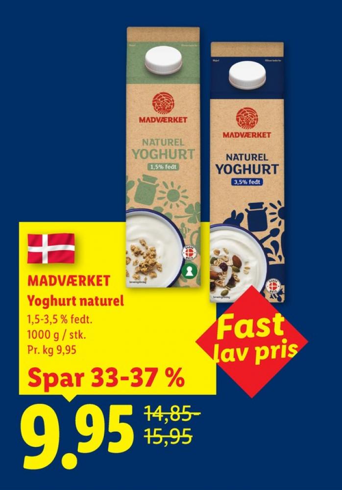 Madværket, Naturel Yoghurt 3,5%