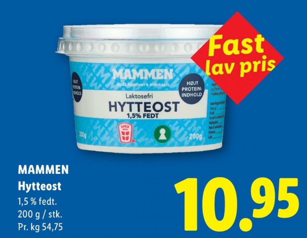 Mammen, Hytteost 1,5%